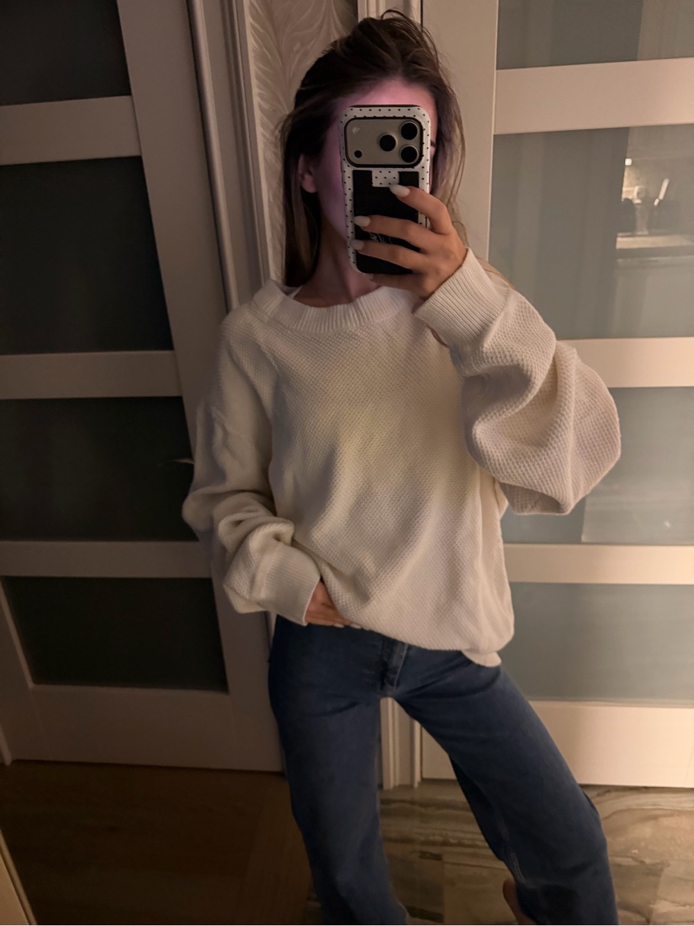 Onia Cream Crewneck Knit Sweater